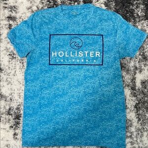 Hollister Heathered Blue Tee with Logo